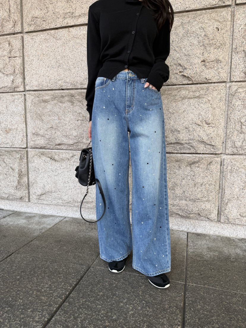 LAVIEU韓國東大門代購女裝新款熱賣推薦休閑時尚人氣牛仔褲LAVIEU牛仔褲