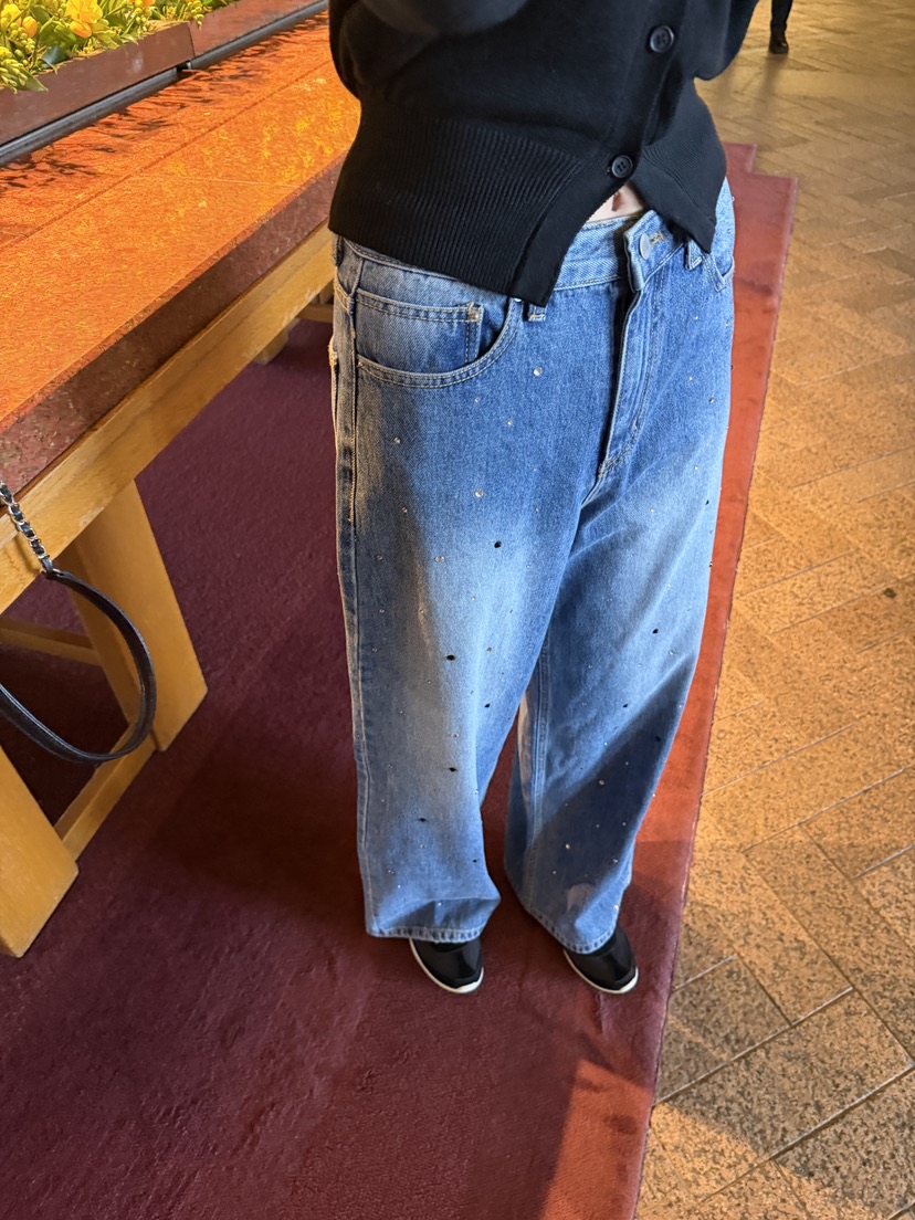 LAVIEU韓國東大門代購女裝新款熱賣推薦休閑時尚人氣牛仔褲LAVIEU牛仔褲