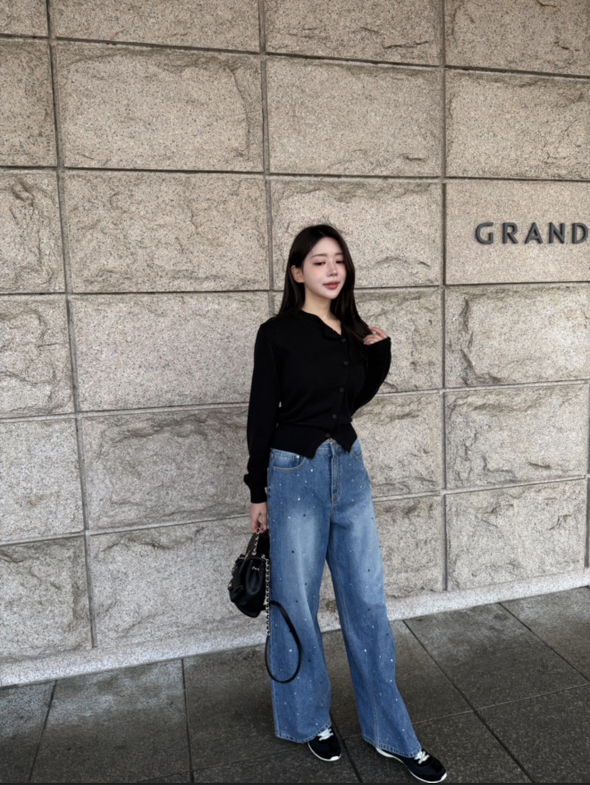 LAVIEU韓國東大門代購女裝新款熱賣推薦休閑時尚人氣牛仔褲LAVIEU牛仔褲