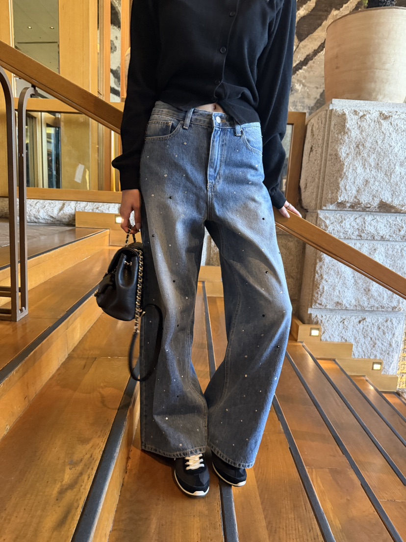 LAVIEU韓國東大門代購女裝新款熱賣推薦休閑時尚人氣牛仔褲LAVIEU牛仔褲圖色1