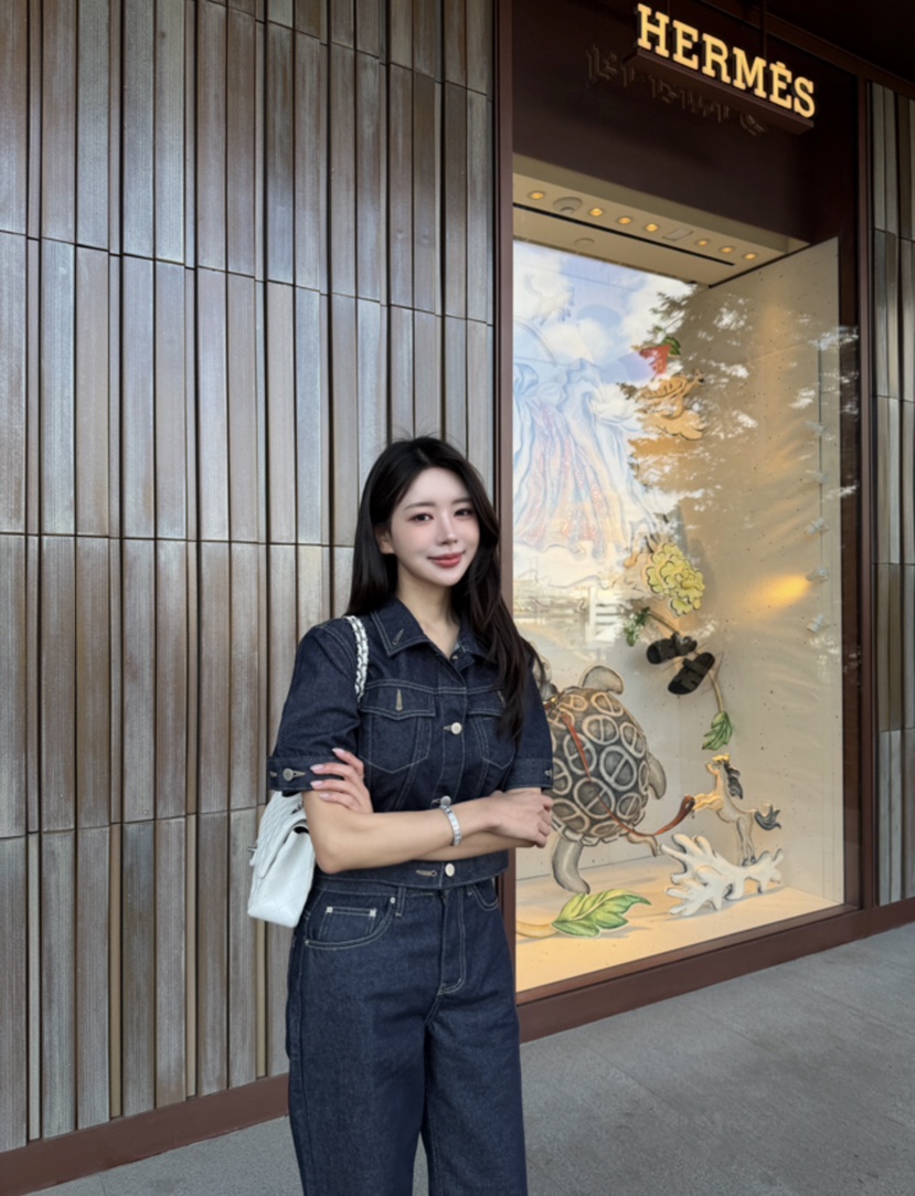 LAVIEU韓國代購女裝新品26春夏推薦休閑人氣牛仔褲不褪色LAVIEU牛仔褲