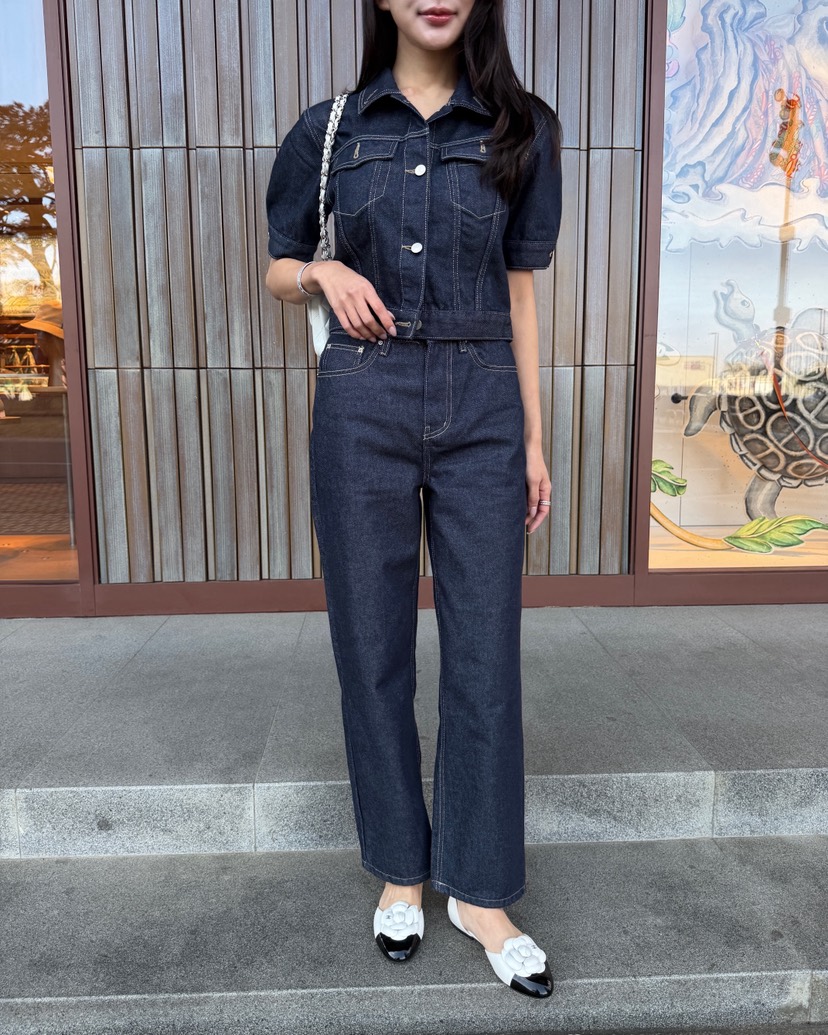 LAVIEU韓國代購女裝新品26春夏推薦休閑人氣牛仔褲不褪色LAVIEU牛仔褲