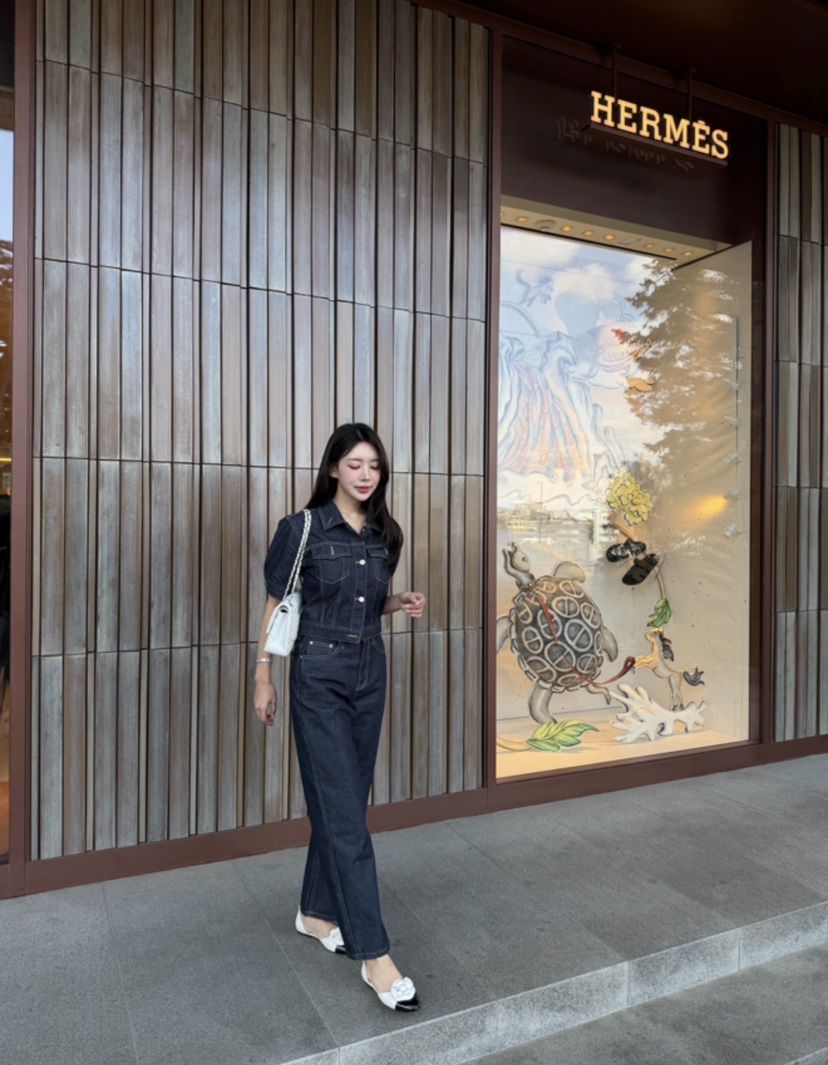 LAVIEU韓國代購女裝新品26春夏推薦休閑人氣牛仔褲不褪色LAVIEU牛仔褲