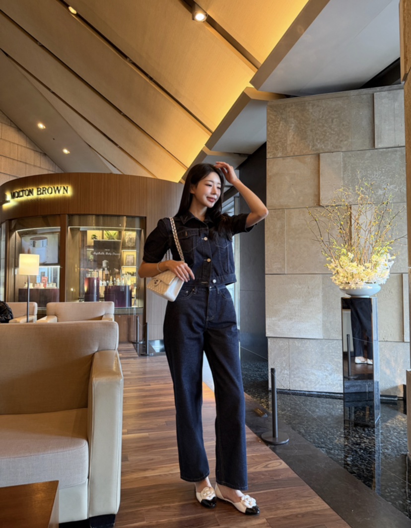 LAVIEU韓國代購女裝新品26春夏推薦休閑人氣牛仔褲不褪色LAVIEU牛仔褲