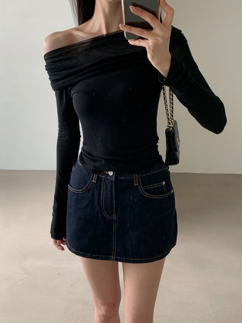 VERANDA韓國東大門直郵女士新款推薦時尚26春夏休閑長袖T恤VERANDA長袖T恤