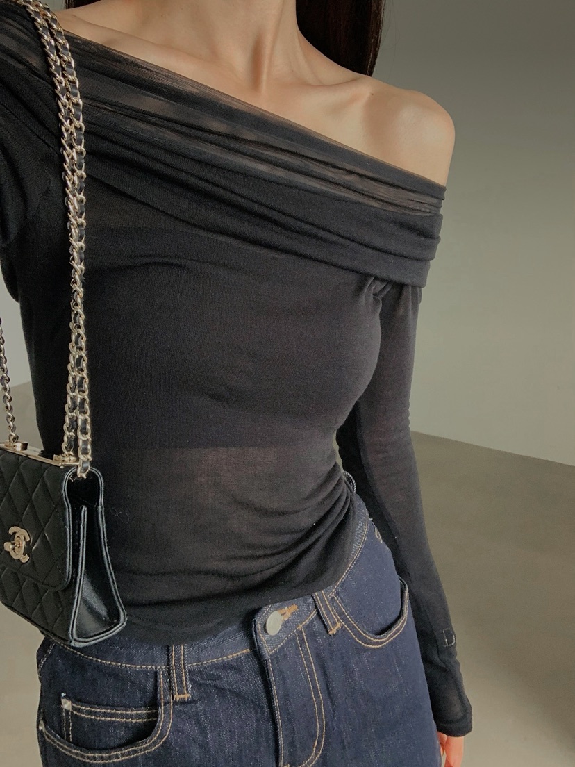 VERANDA韓國東大門直郵女士新款推薦時尚26春夏休閑長袖T恤VERANDA長袖T恤