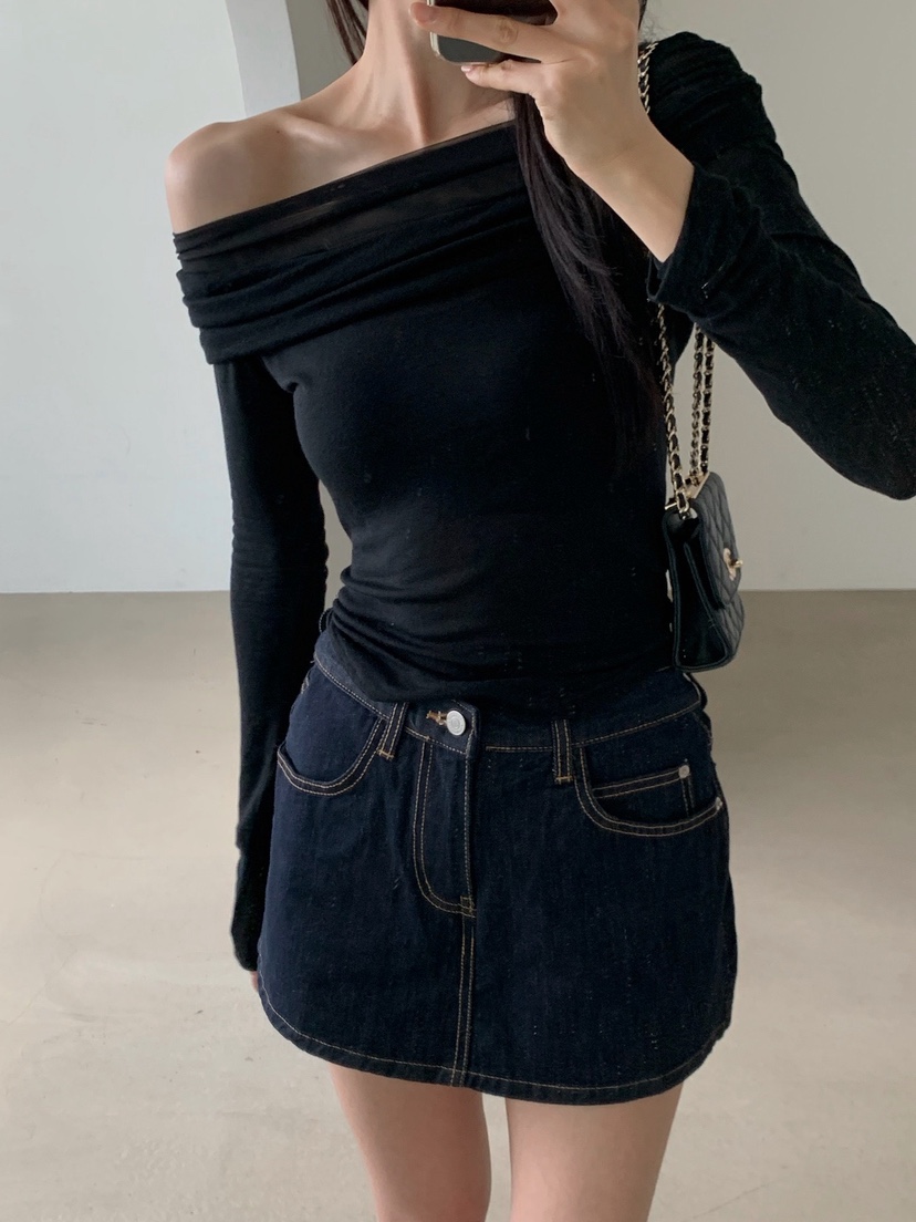 VERANDA韓國東大門直郵女士新款推薦時尚26春夏休閑長袖T恤VERANDA長袖T恤