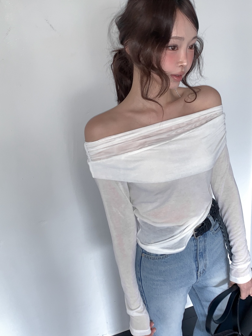 VERANDA韓國東大門直郵女士新款推薦時尚26春夏休閑長袖T恤VERANDA長袖T恤