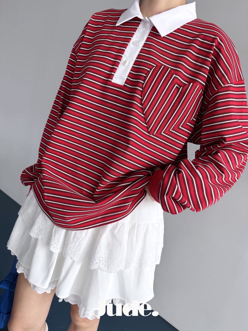 HEYJUDE韓國代購女裝新款熱賣推薦職業時尚26春夏長袖T恤HEYJUDE長袖T恤