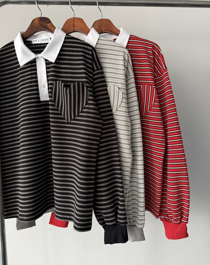 HEYJUDE韓國代購女裝新款熱賣推薦職業時尚26春夏長袖T恤HEYJUDE長袖T恤