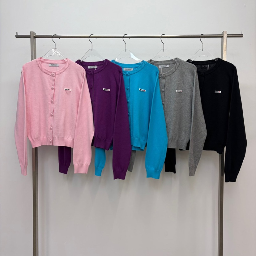 REVE CITE-L韓國東大門直郵女裝新品人氣針織衫奶油色開衫REVE CITE-L針織衫