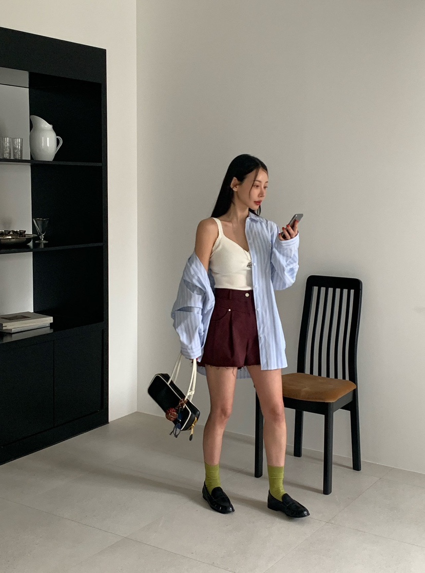 REVE CITE-L韓國直郵實拍女士新品職業熱賣短褲不含腰帶REVE CITE-L短褲