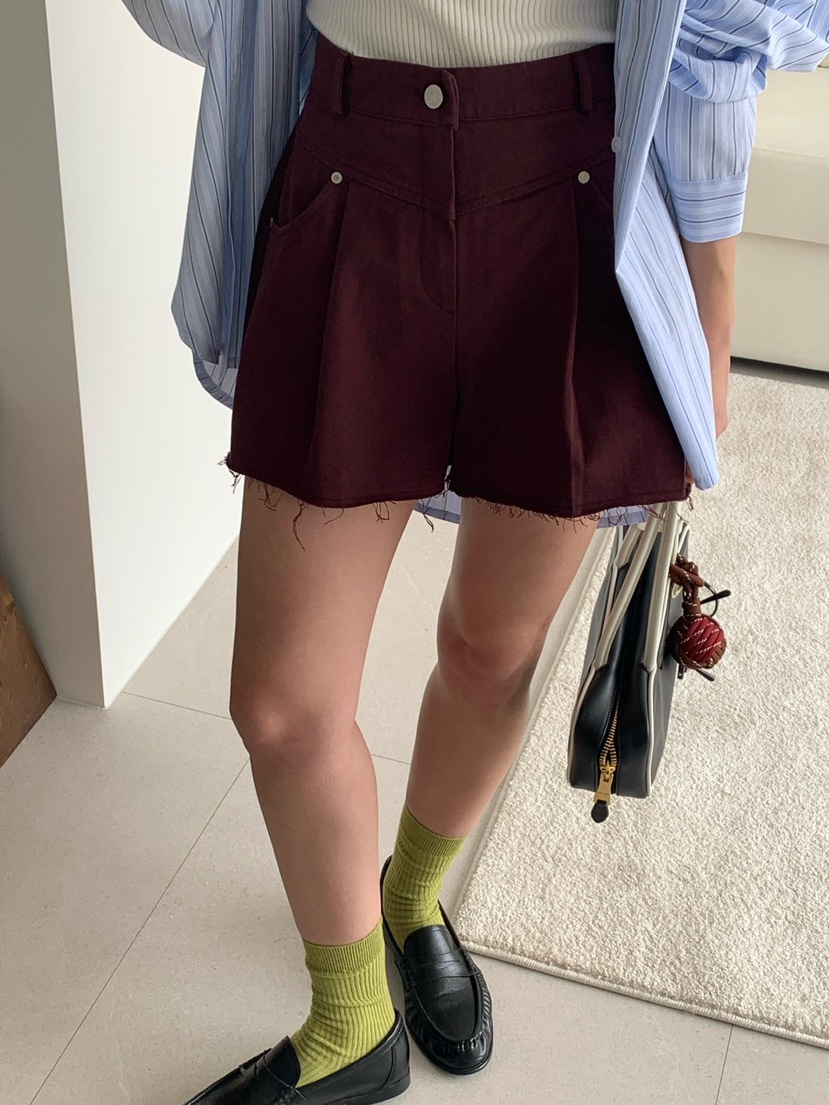 REVE CITE-L韓國直郵實拍女士新品職業熱賣短褲不含腰帶REVE CITE-L短褲