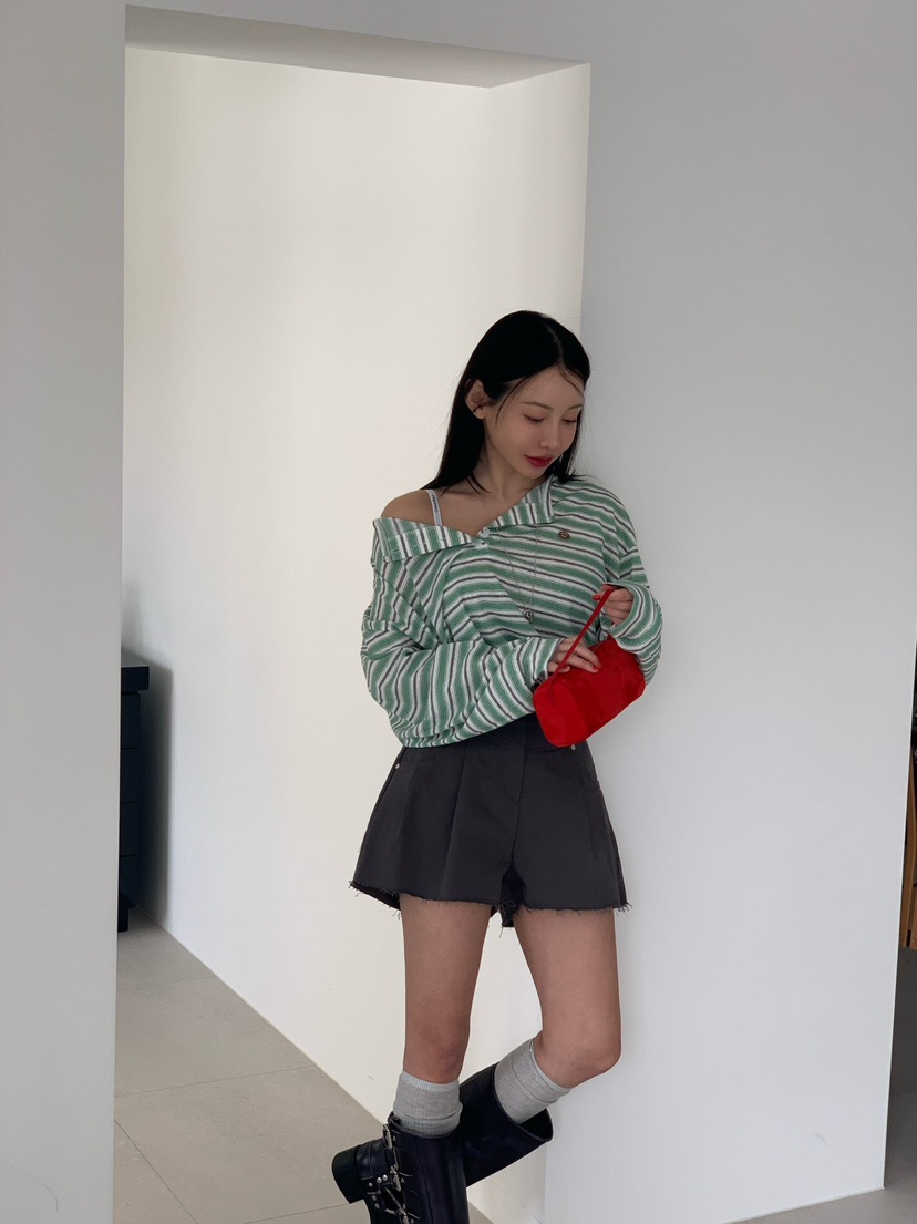 REVE CITE-L韓國直郵實拍女士新品職業熱賣短褲不含腰帶REVE CITE-L短褲