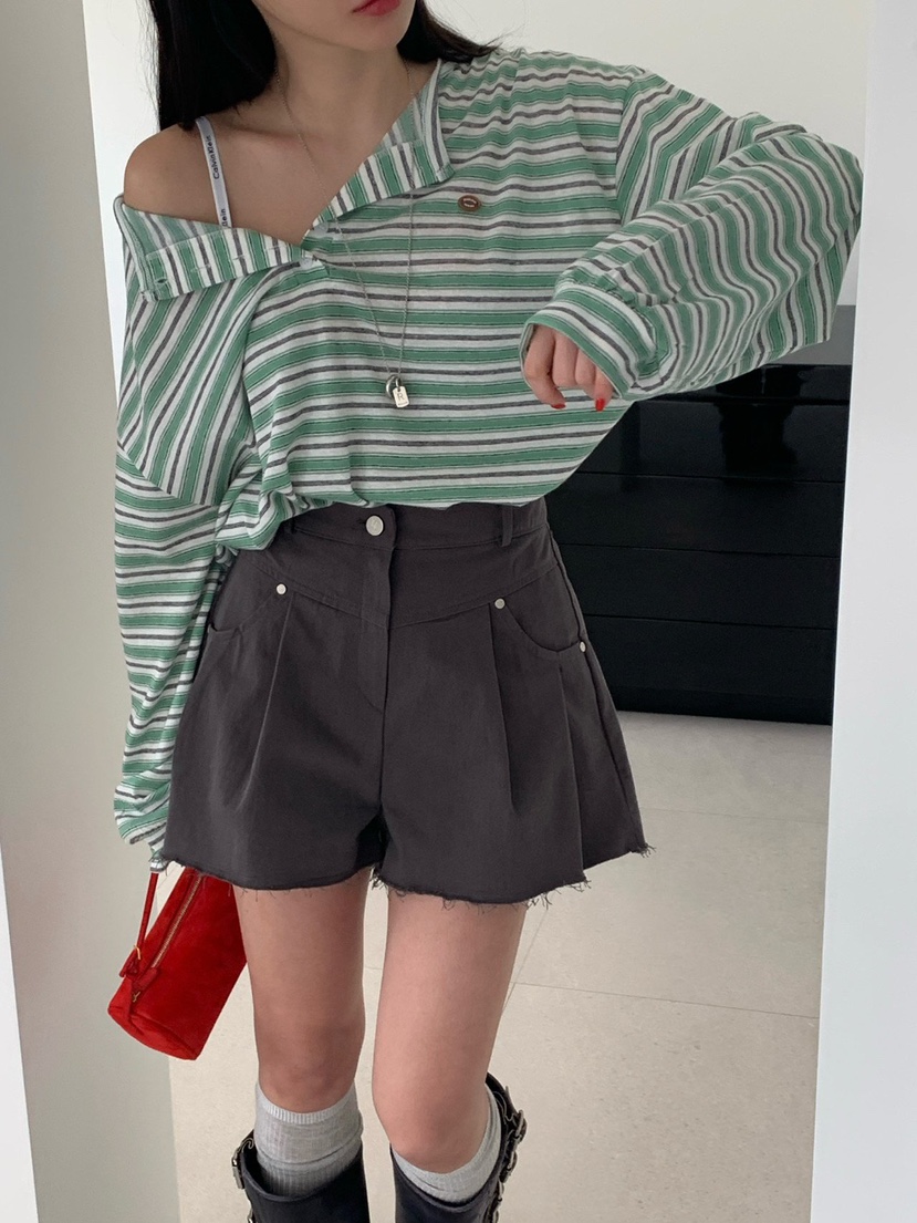 REVE CITE-L韓國直郵實拍女士新品職業熱賣短褲不含腰帶REVE CITE-L短褲