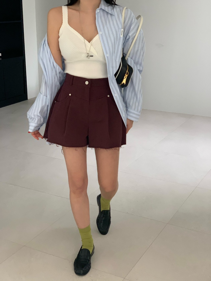 REVE CITE-L韓國直郵實拍女士新品職業熱賣短褲不含腰帶REVE CITE-L短褲圖色2