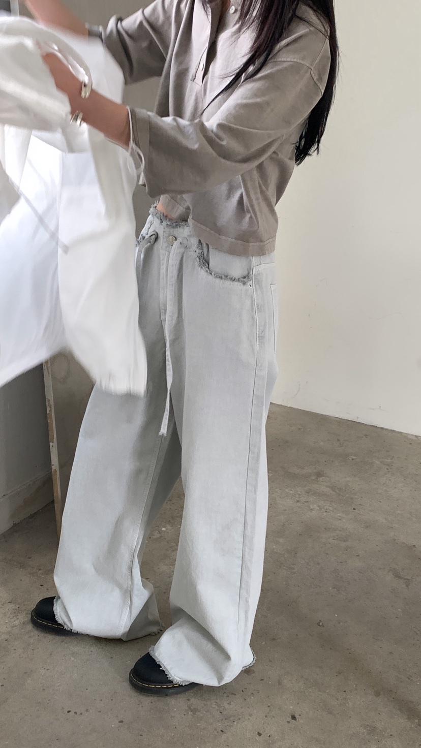 OVER RICH韓國東大門直郵女士新款時尚熱賣26春夏牛仔褲OVER RICH牛仔褲