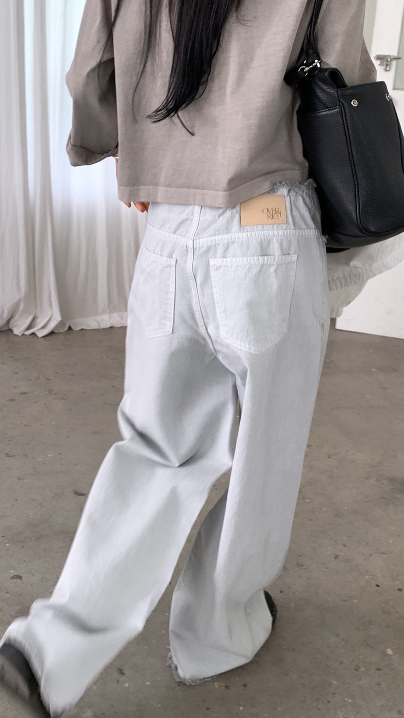 OVER RICH韓國東大門直郵女士新款時尚熱賣26春夏牛仔褲OVER RICH牛仔褲