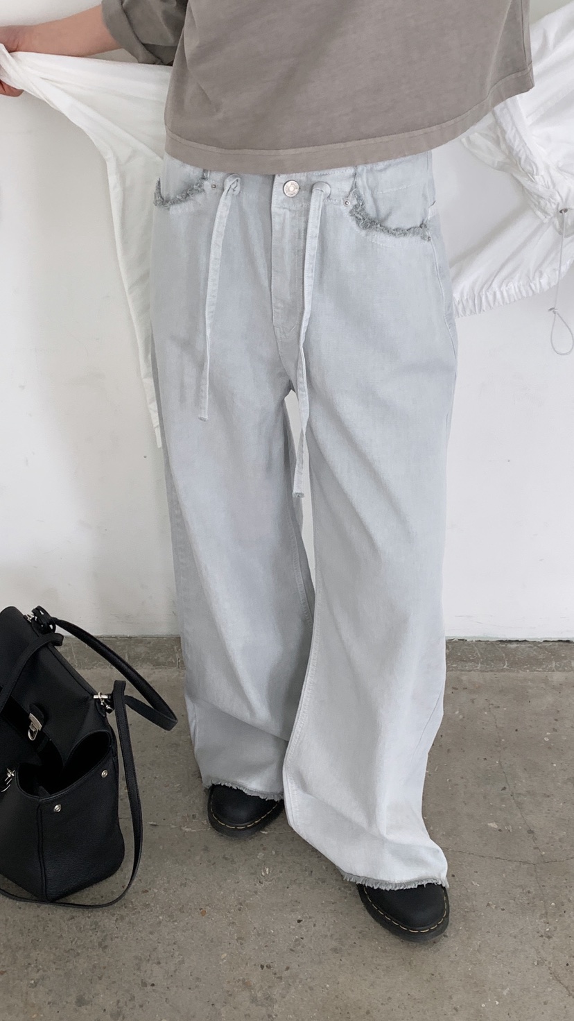 OVER RICH韓國東大門直郵女士新款時尚熱賣26春夏牛仔褲OVER RICH牛仔褲