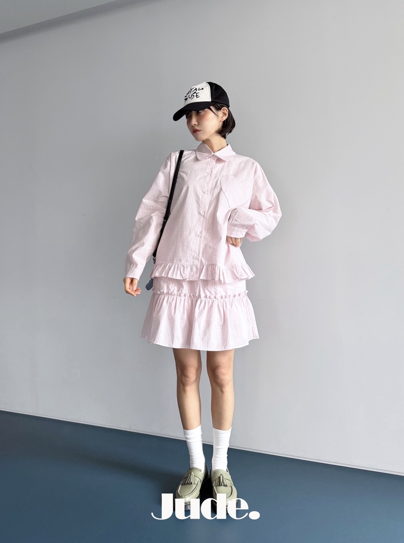 HEYJUDE韓國直郵實拍女士新品職業休閑人氣推薦時尚26春夏短裙HEYJUDE短裙