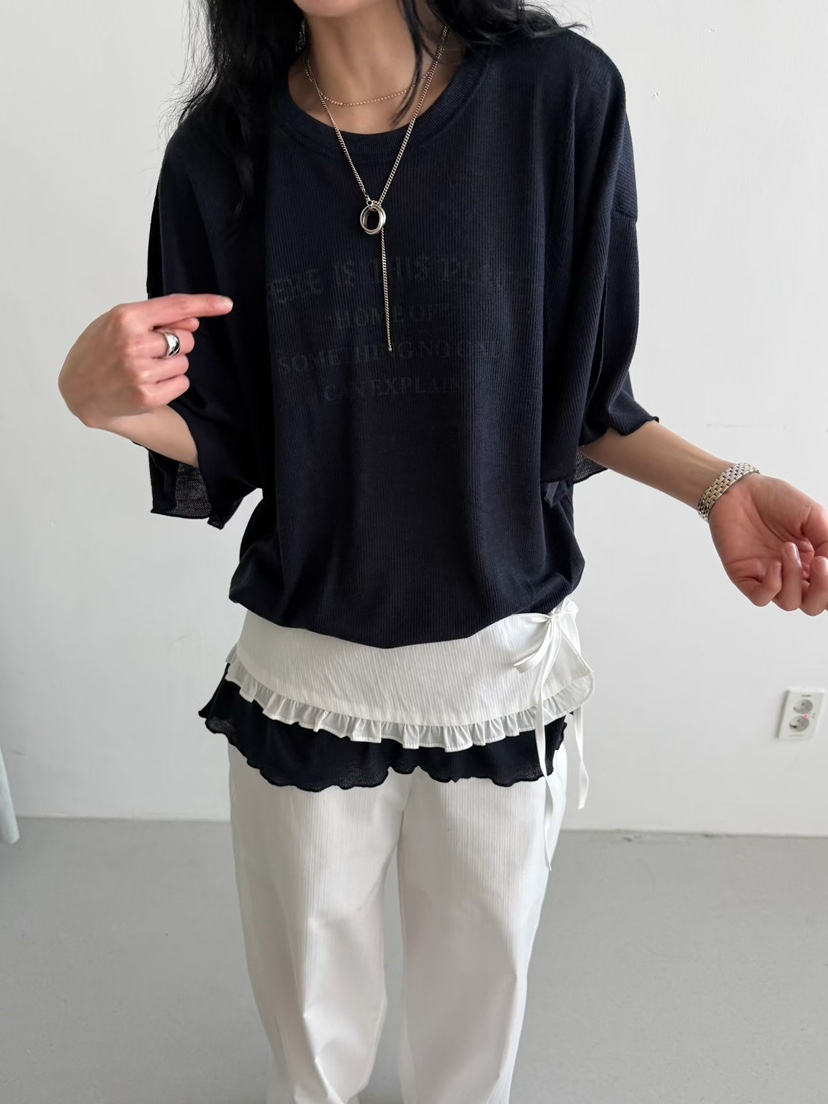 MINIMUZE韓國東大門直郵女裝新品熱賣職業26春夏休閑推薦T恤MINIMUZET恤