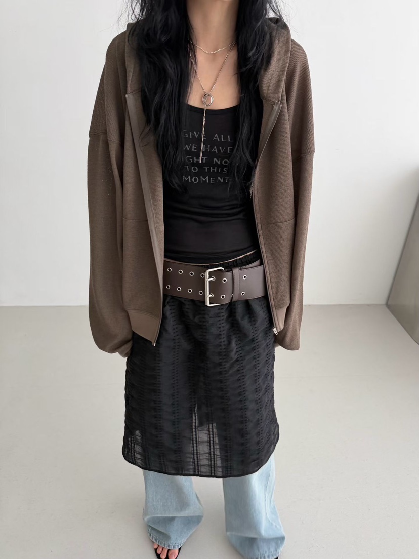 MINIMUZE韓國代購女士新品時尚推薦26春夏休閑半身裙中短裙MINIMUZE半身裙/中短裙