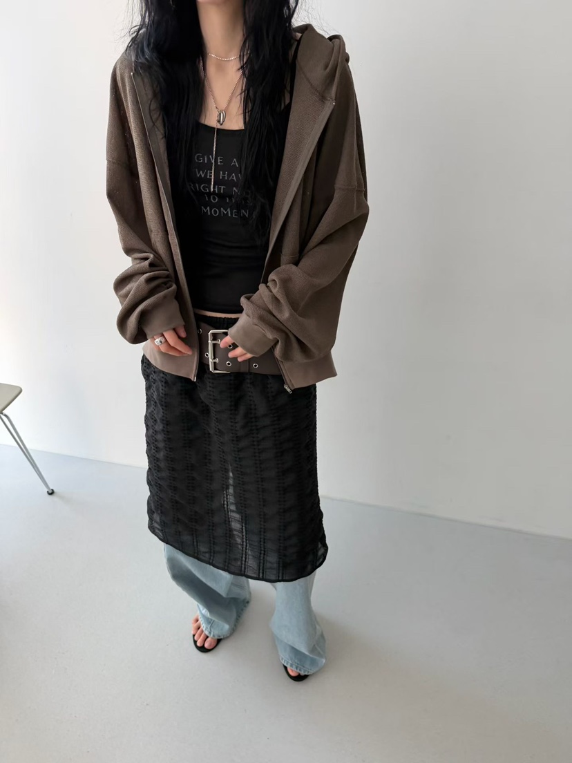 MINIMUZE韓國代購女士新品時尚推薦26春夏休閑半身裙中短裙MINIMUZE半身裙/中短裙