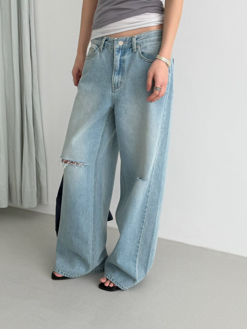 MINIMUZE韓國東大門代購女裝新品推薦時尚熱賣休閑牛仔褲MINIMUZE牛仔褲