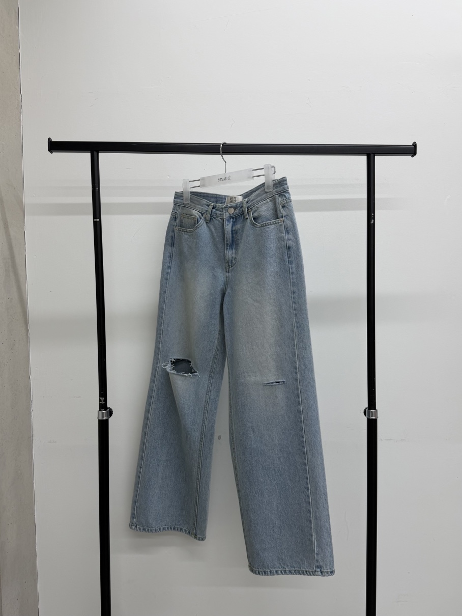 MINIMUZE韓國東大門代購女裝新品推薦時尚熱賣休閑牛仔褲MINIMUZE牛仔褲圖色1