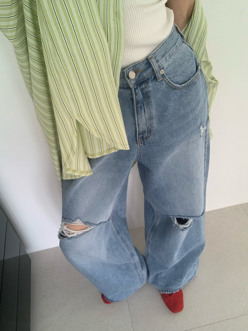 REVE CITE-L韓國直郵實拍女士新款時尚人氣休閑推薦牛仔褲REVE CITE-L牛仔褲