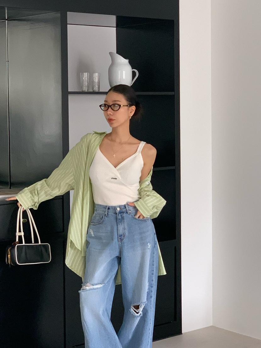 REVE CITE-L韓國直郵實拍女士新款時尚人氣休閑推薦牛仔褲REVE CITE-L牛仔褲