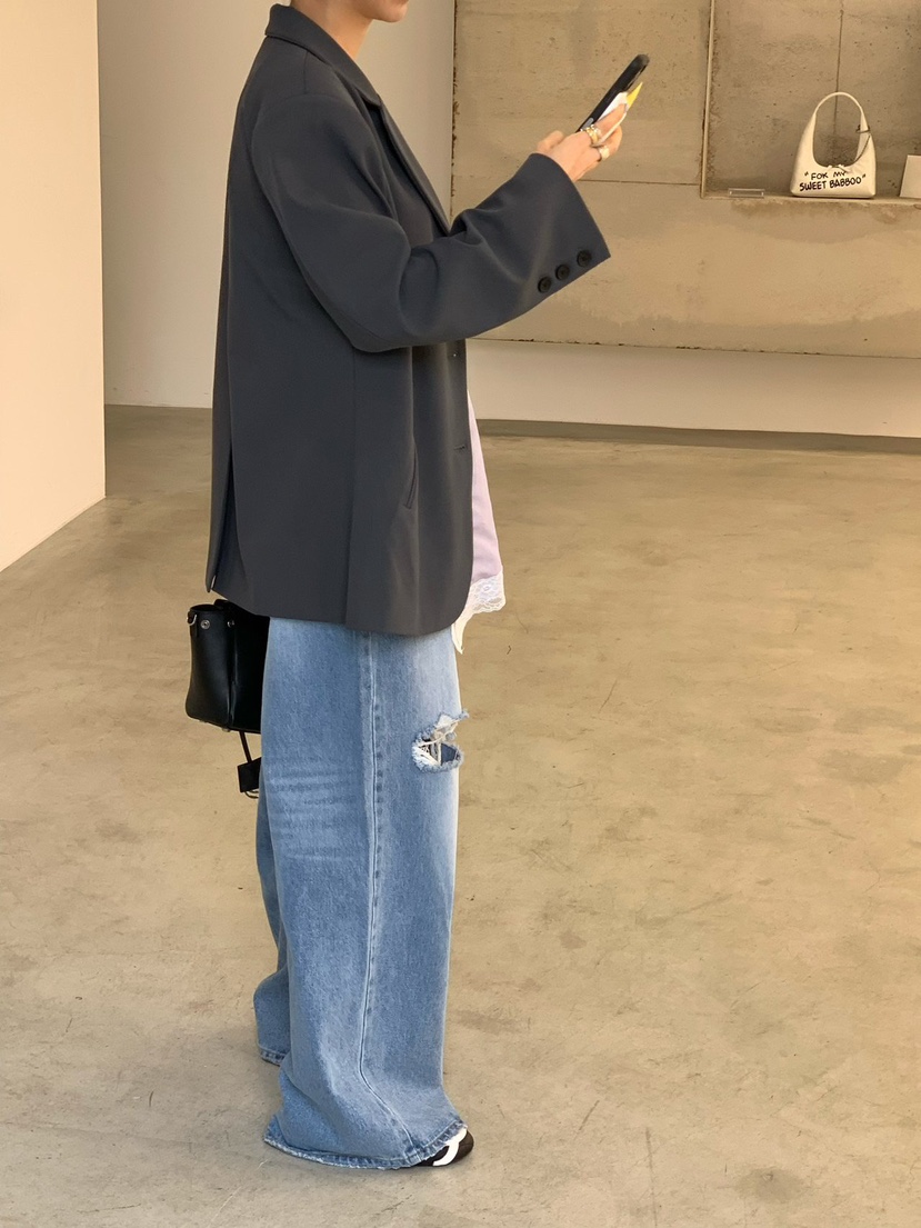 REVE CITE-L韓國直郵實拍女士新款時尚人氣休閑推薦牛仔褲REVE CITE-L牛仔褲