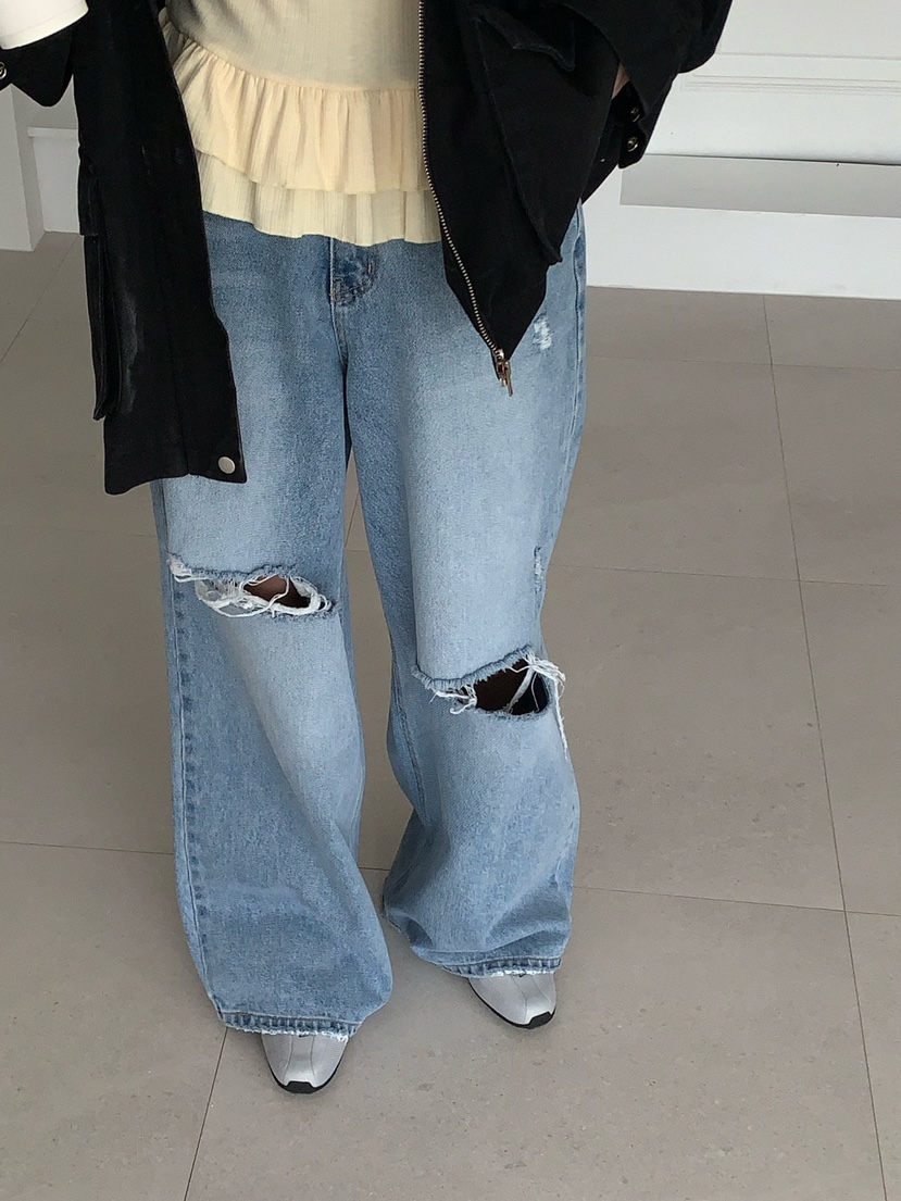 REVE CITE-L韓國直郵實拍女士新款時尚人氣休閑推薦牛仔褲REVE CITE-L牛仔褲