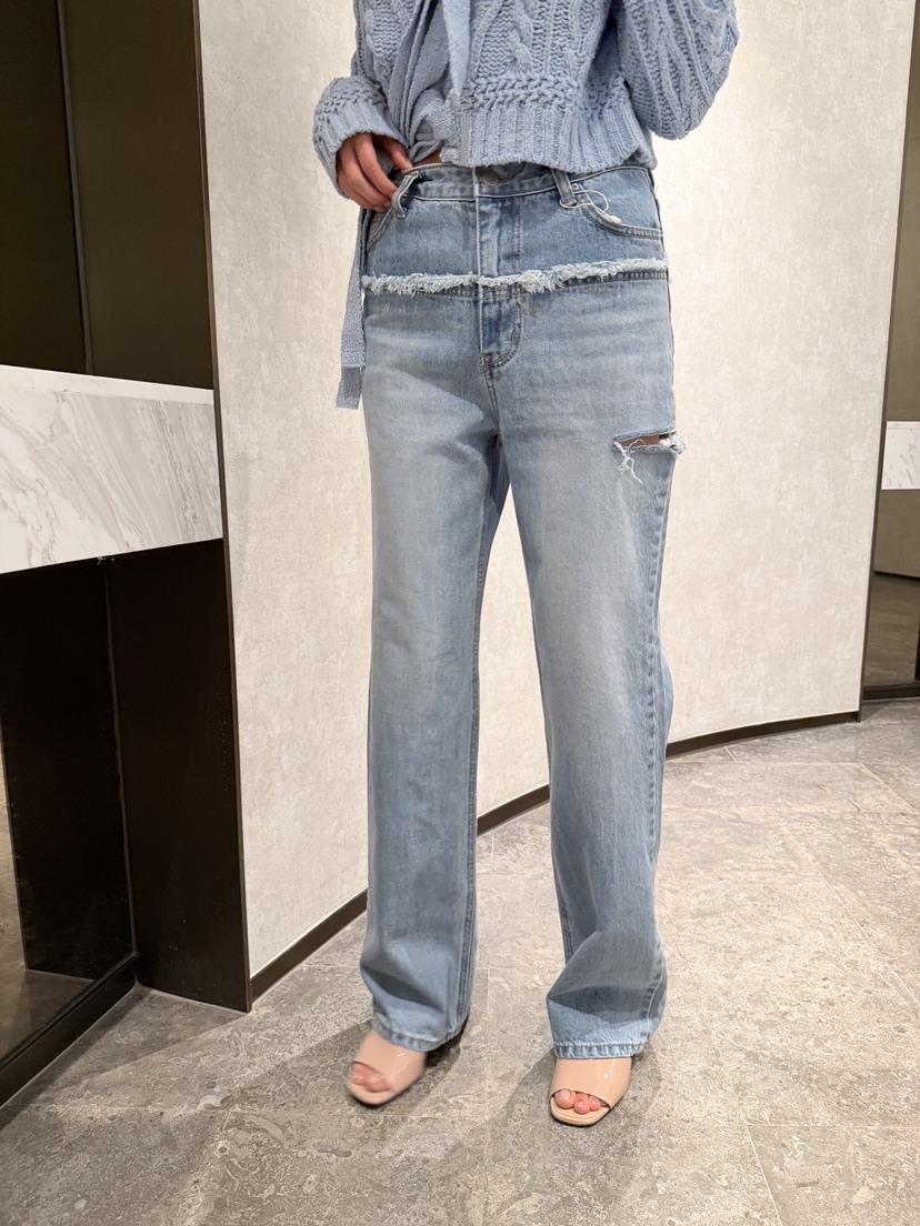 LAVIEU韓國東大門代購女士新品休閑時尚人氣熱賣職業牛仔褲LAVIEU牛仔褲