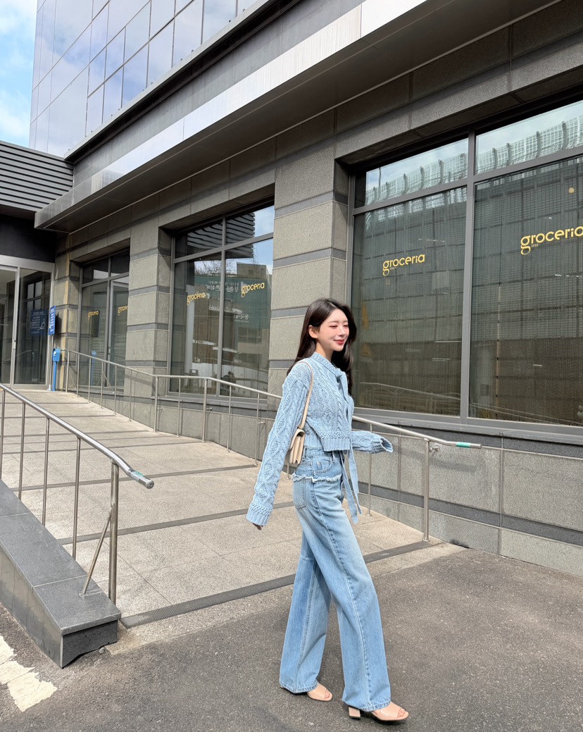 LAVIEU韓國東大門代購女士新品休閑時尚人氣熱賣職業牛仔褲LAVIEU牛仔褲