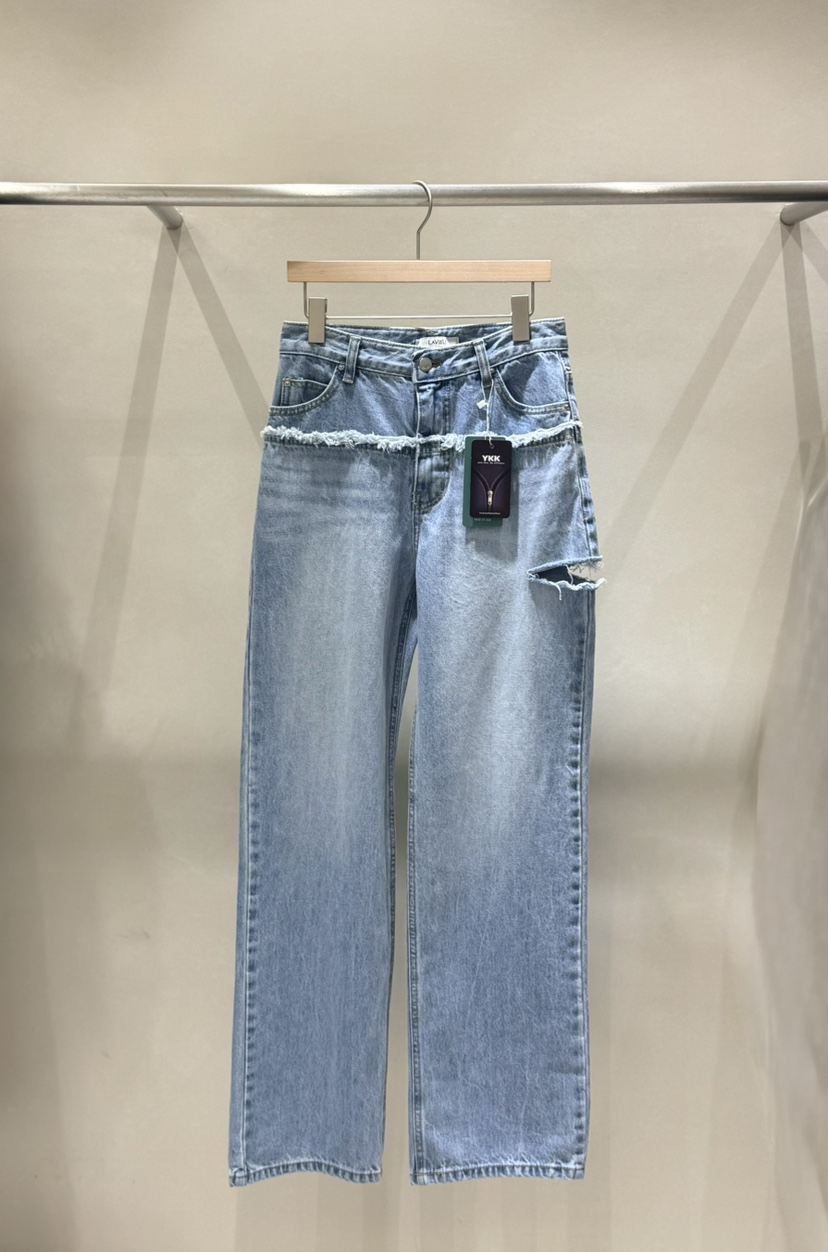 LAVIEU韓國東大門代購女士新品休閑時尚人氣熱賣職業牛仔褲LAVIEU牛仔褲圖色1