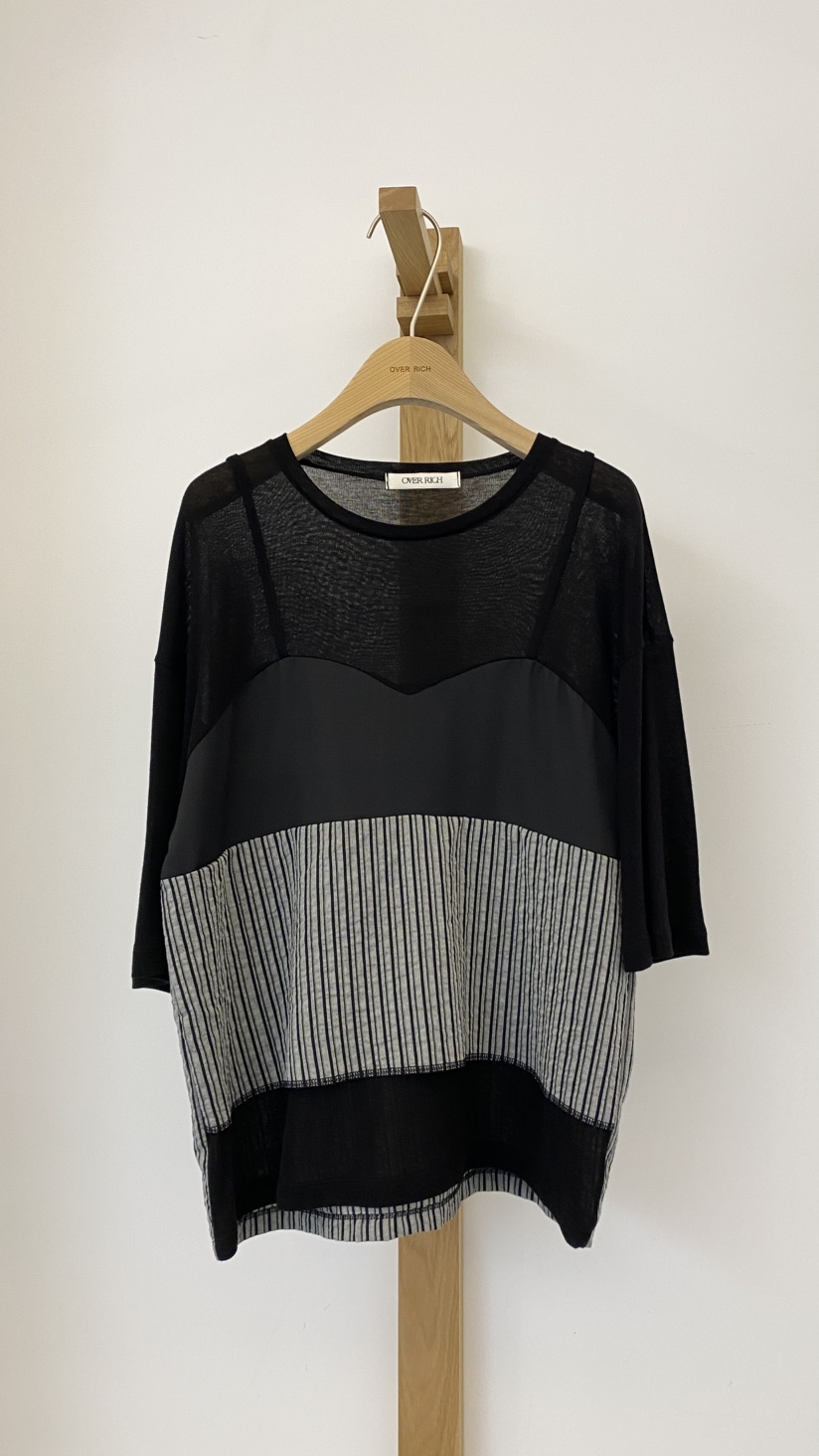 OVER RICH韓國代購女士新款26春夏推薦職業人氣熱賣時尚T恤OVER RICHT恤圖色4