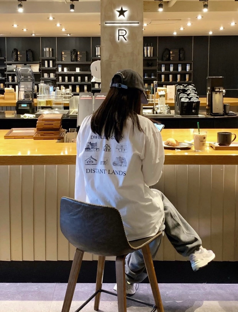 COURGETTE韓國東大門代購女士新款推薦熱賣時尚26春夏長袖T恤COURGETTE長袖T恤