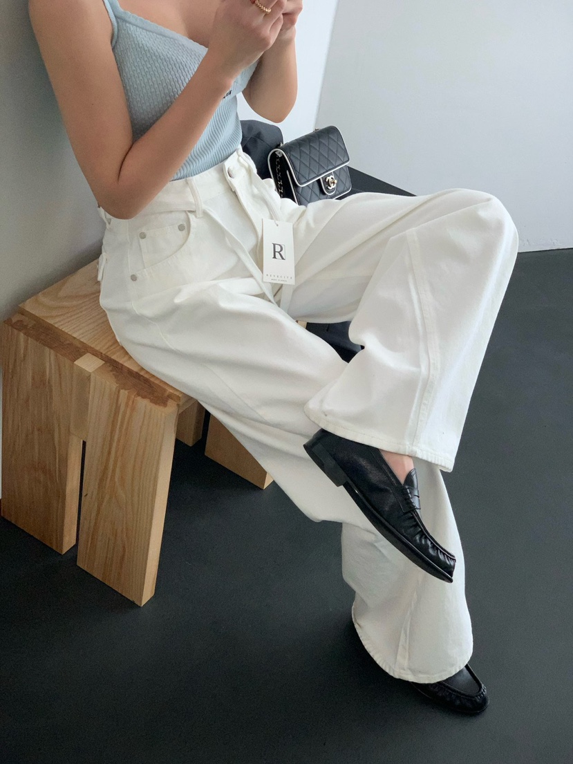 REVE CITE-L韓國東大門直郵女士新品人氣職業牛仔褲含腰繩REVE CITE-L牛仔褲