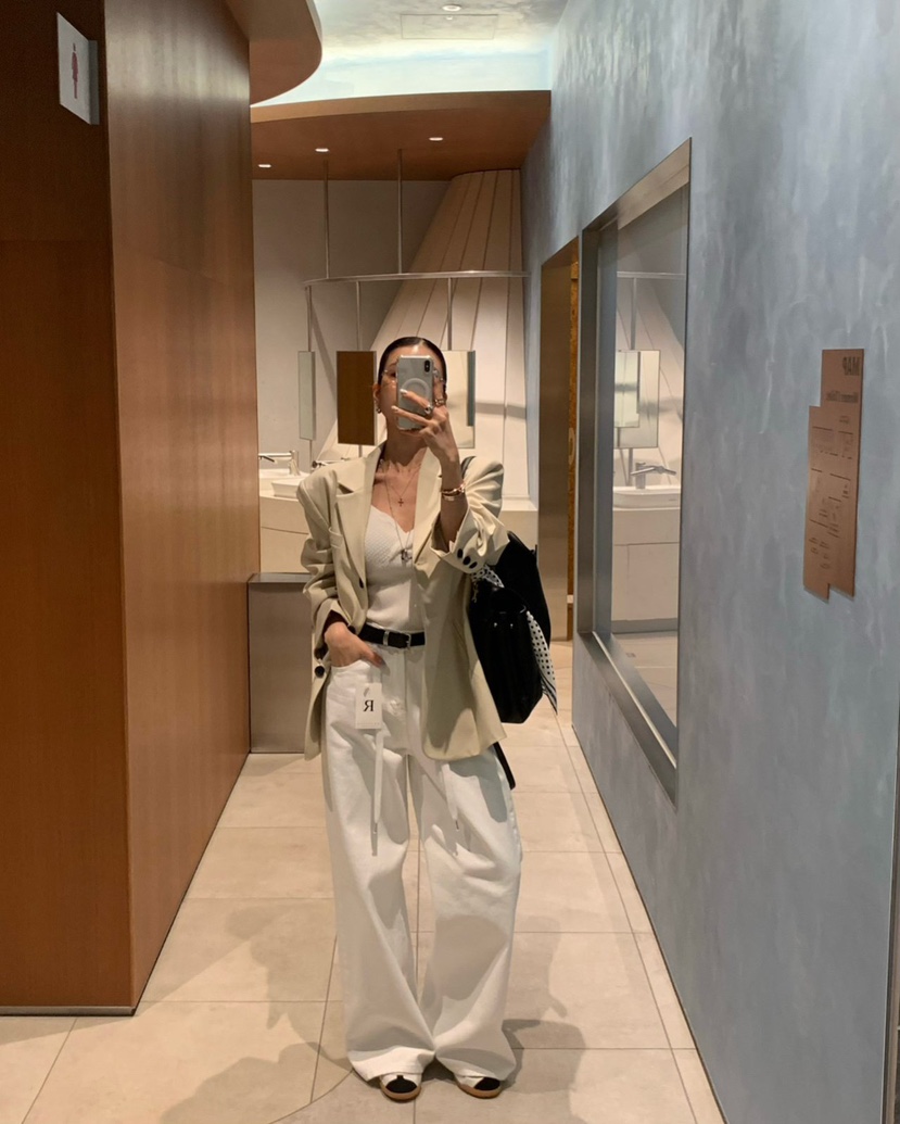 REVE CITE-L韓國東大門直郵女士新品人氣職業牛仔褲含腰繩REVE CITE-L牛仔褲