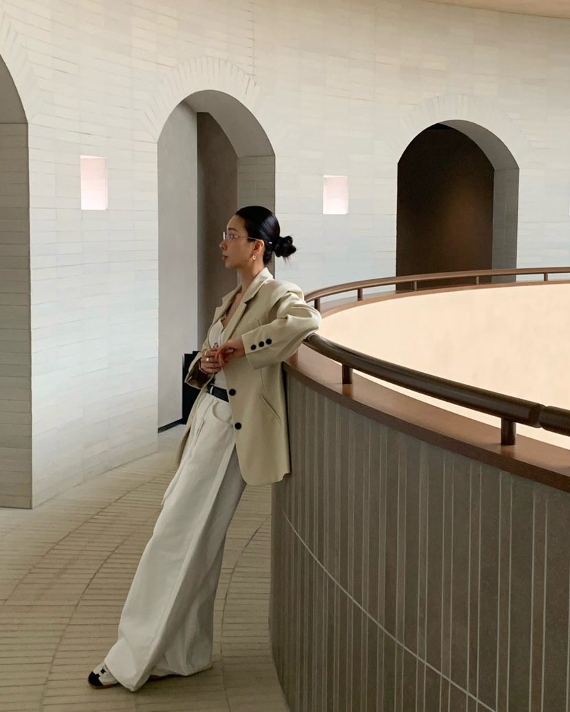 REVE CITE-L韓國東大門直郵女士新品人氣職業牛仔褲含腰繩REVE CITE-L牛仔褲