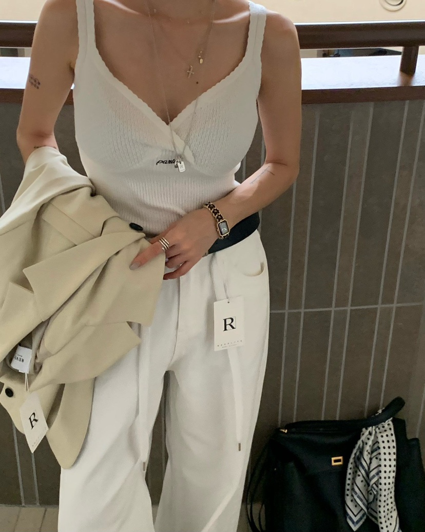 REVE CITE-L韓國東大門直郵女士新品人氣職業牛仔褲含腰繩REVE CITE-L牛仔褲