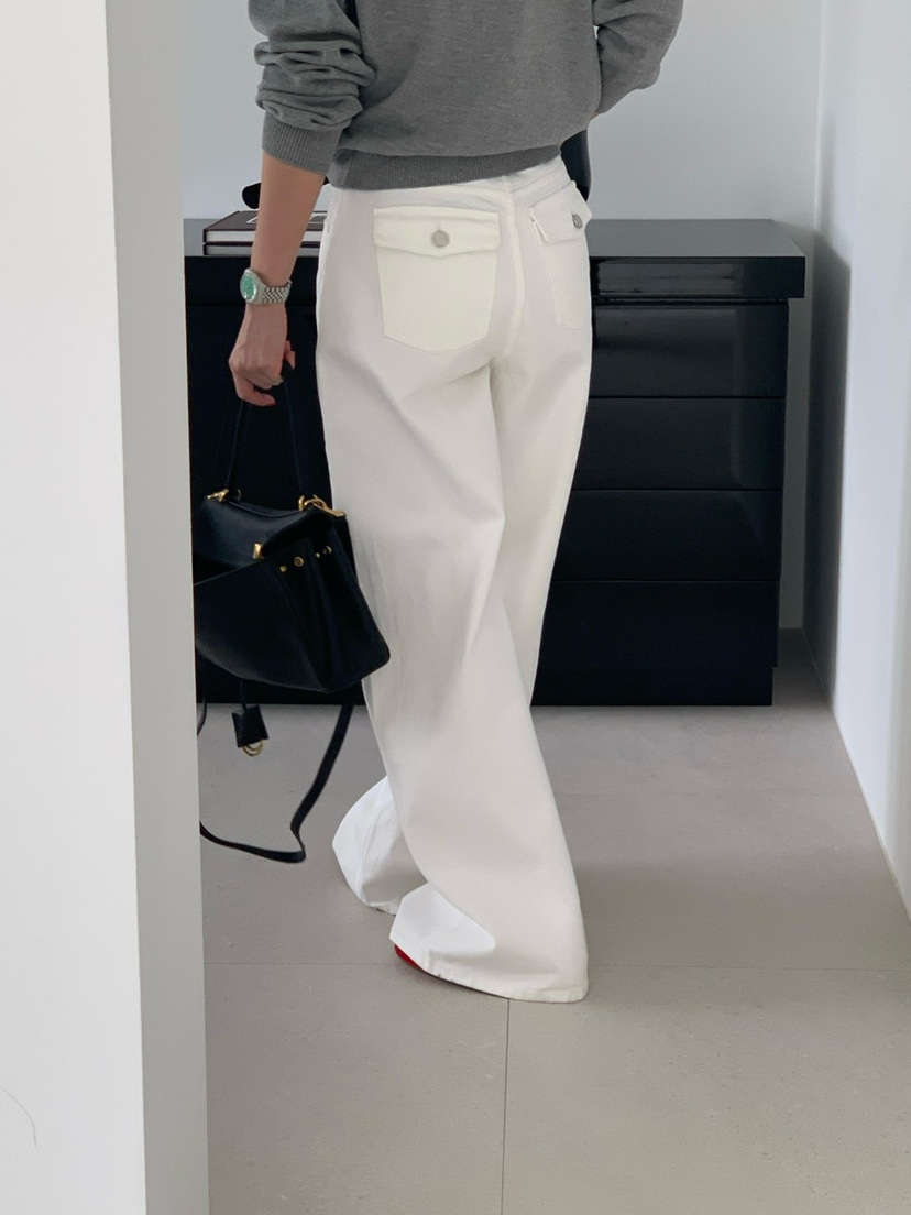 REVE CITE-L韓國東大門直郵女士新品人氣職業牛仔褲含腰繩REVE CITE-L牛仔褲