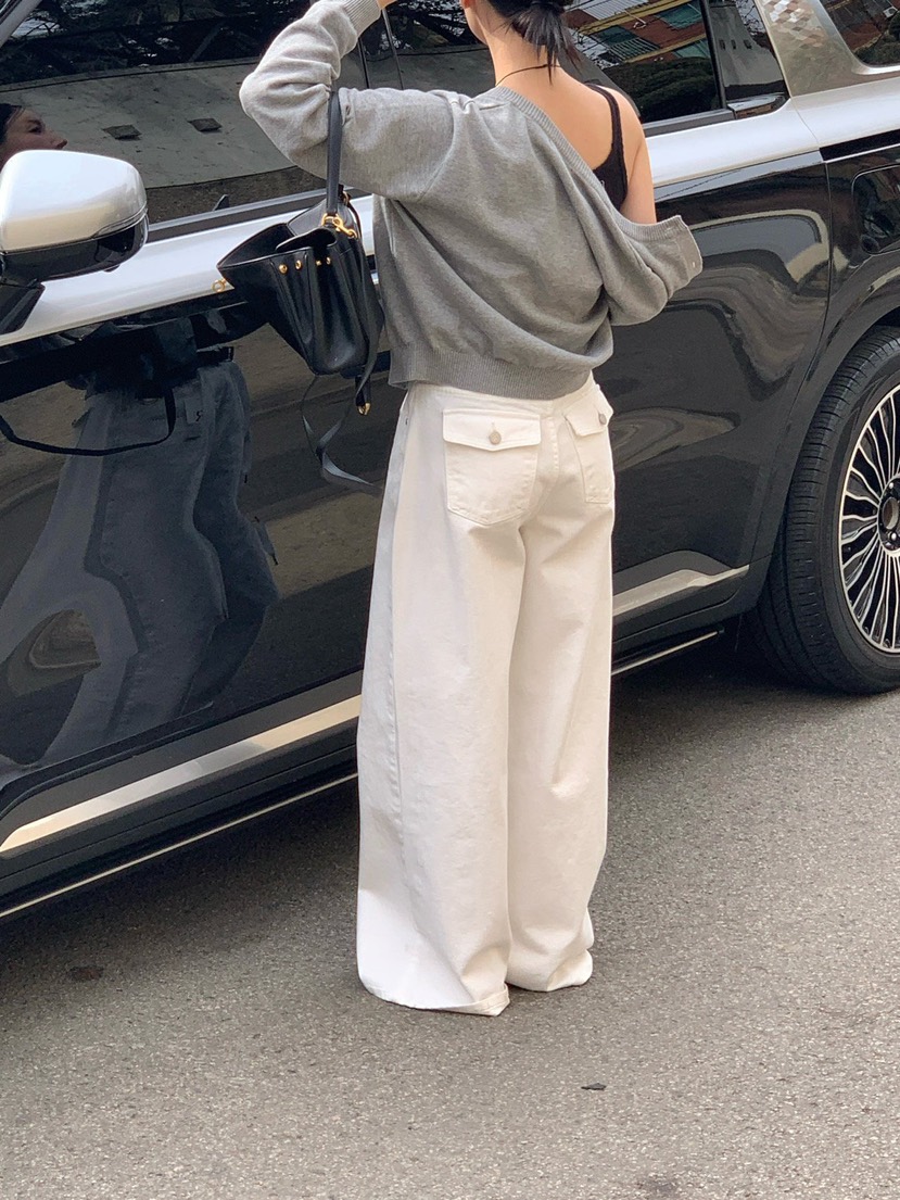 REVE CITE-L韓國東大門直郵女士新品人氣職業牛仔褲含腰繩REVE CITE-L牛仔褲