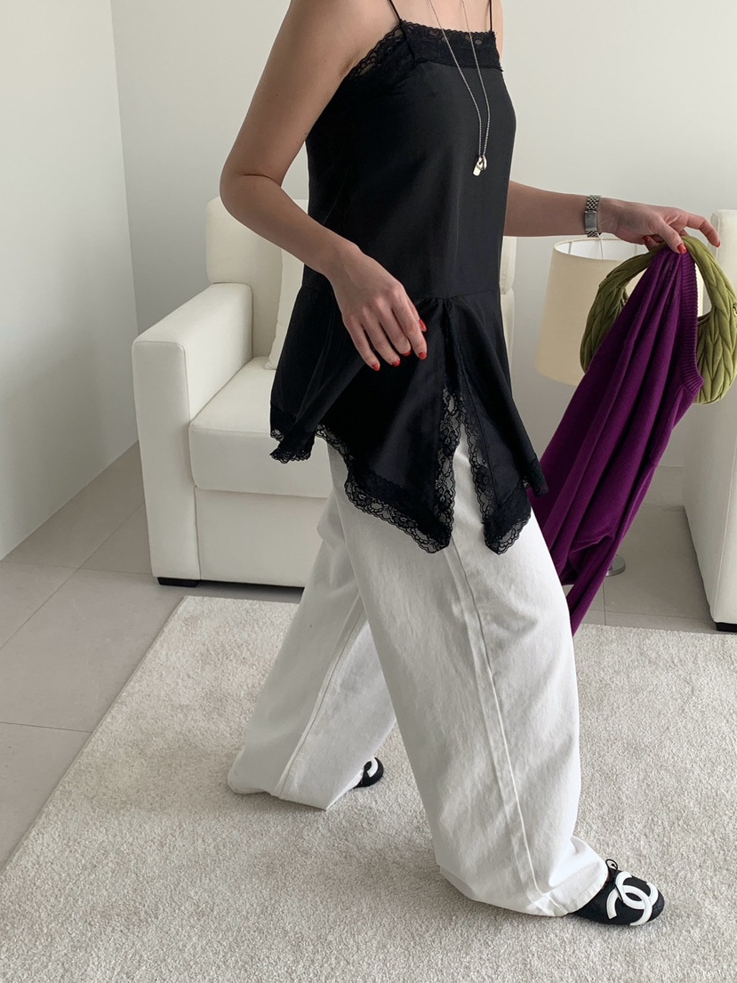 REVE CITE-L韓國東大門直郵女士新品人氣職業牛仔褲含腰繩REVE CITE-L牛仔褲