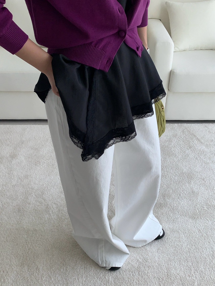 REVE CITE-L韓國東大門直郵女士新品人氣職業牛仔褲含腰繩REVE CITE-L牛仔褲