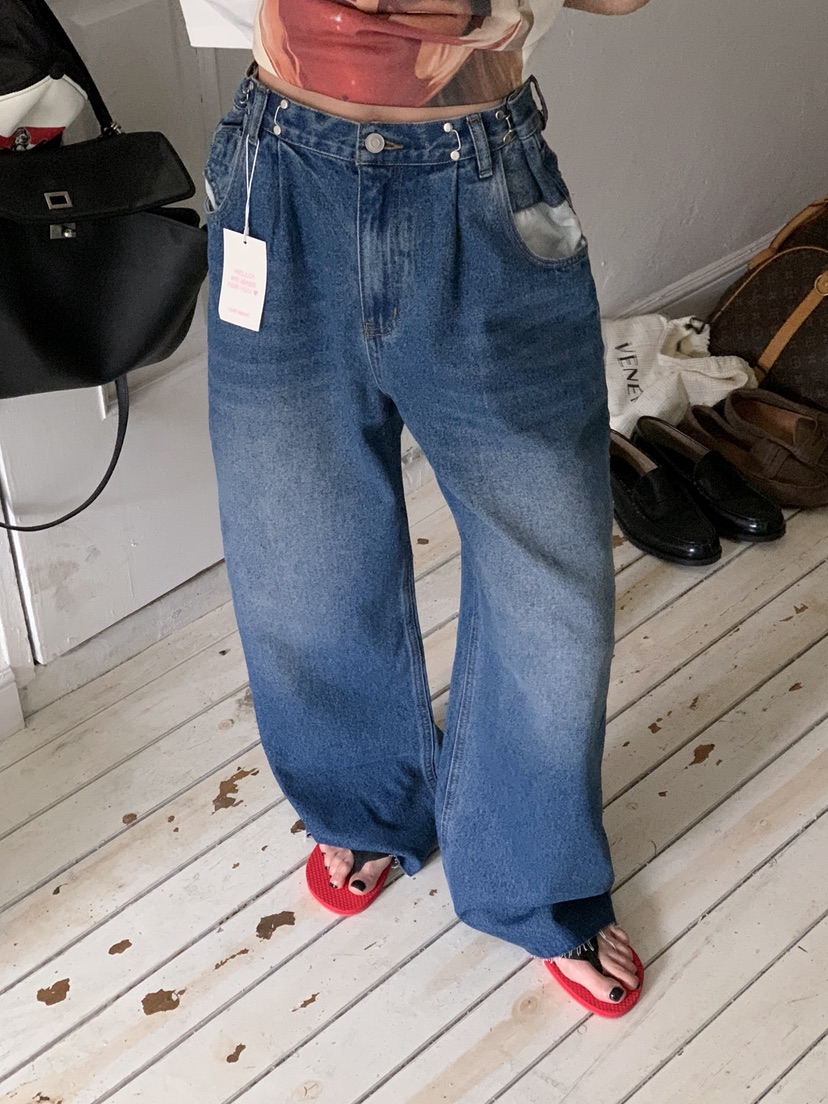 OURWAVE/OUR ROOM韓國代購女士新品職業推薦熱賣牛仔褲Our Wave/Our Room牛仔褲