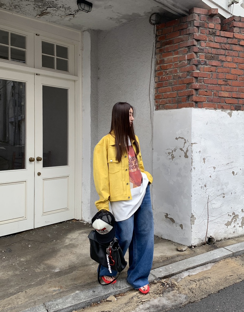 OURWAVE/OUR ROOM韓國代購女士新品職業推薦熱賣牛仔褲Our Wave/Our Room牛仔褲