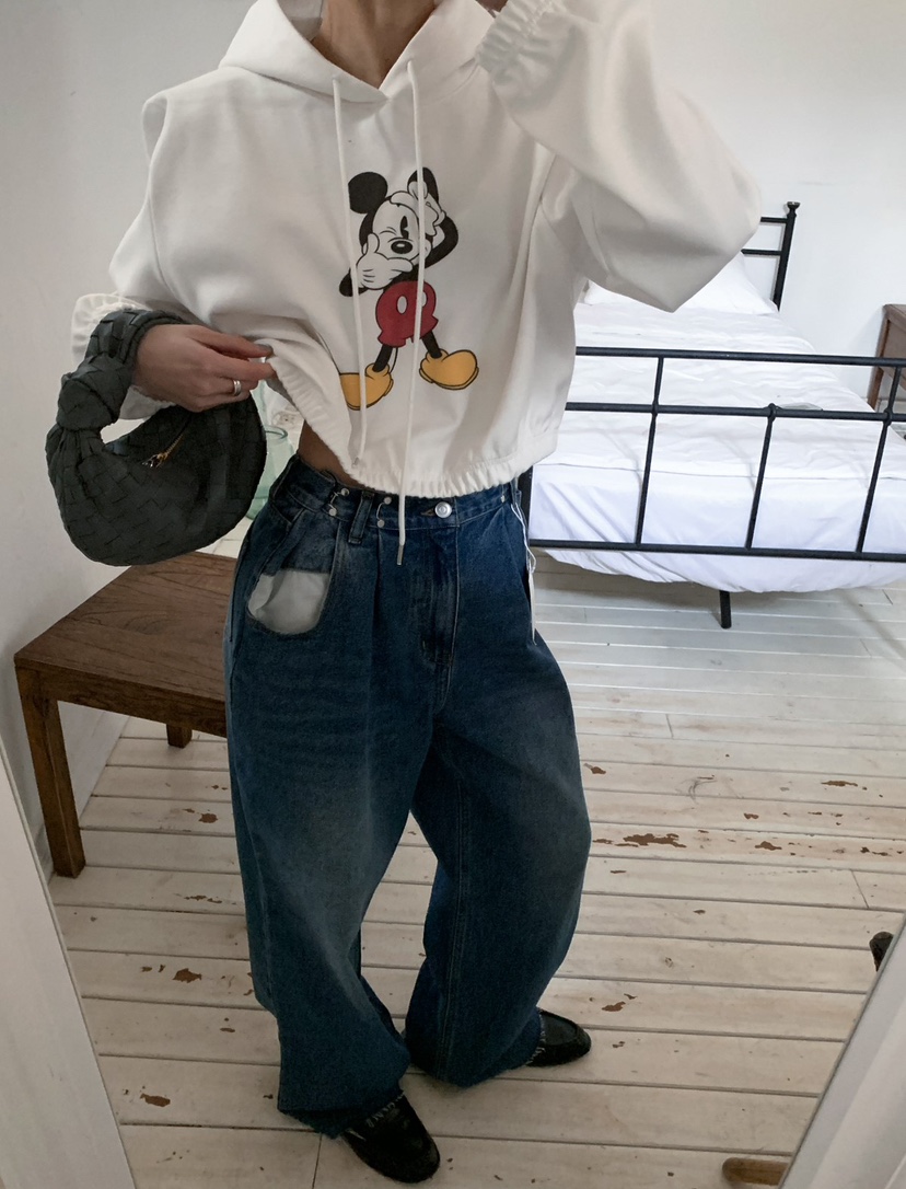 OURWAVE/OUR ROOM韓國代購女士新品職業推薦熱賣牛仔褲Our Wave/Our Room牛仔褲