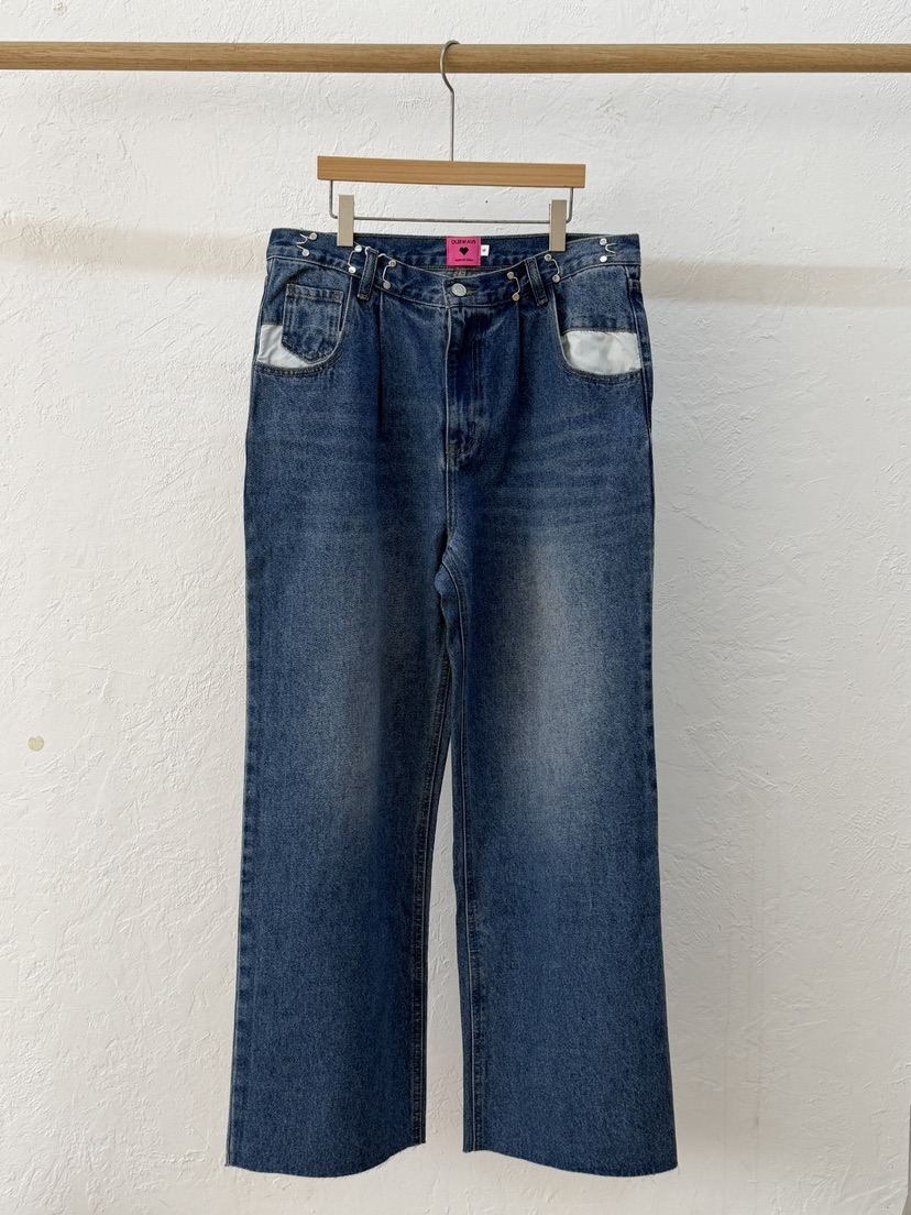 OURWAVE/OUR ROOM韓國代購女士新品職業推薦熱賣牛仔褲Our Wave/Our Room牛仔褲圖色1